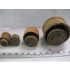 Image 2 : 4 WOODEN BUTTER PRESSES