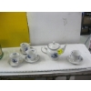Image 2 : TEAPOT W/4 CUPS & SAUCERS & A LG. GLASS BOTTLE