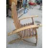 Image 2 : OAK BARRELL ADIRONDAK LOOK CHAIR