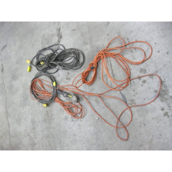 ASST. EXTENSION CORDS & TROUBLE LIGHT