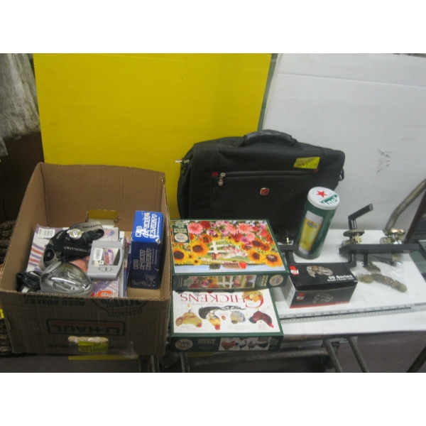 PUZZLES & LAPTOP BAG, ETC.