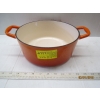 Image 2 : ORANGE CAST POT W/LID