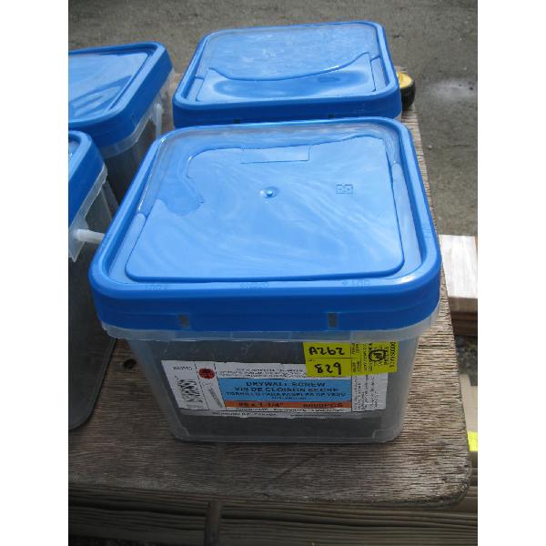 2 PAILS OF #6X1 1/4" DRYWALL SCREWS