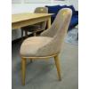 Image 2 : RED TINGE WOOD FRAMED DINING CHAIR