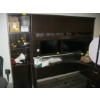 Image 3 : LG. L SHAPED OFFICE DESK W/HUTCH ABOVE & SIDE STORAGE SHELF UNIT