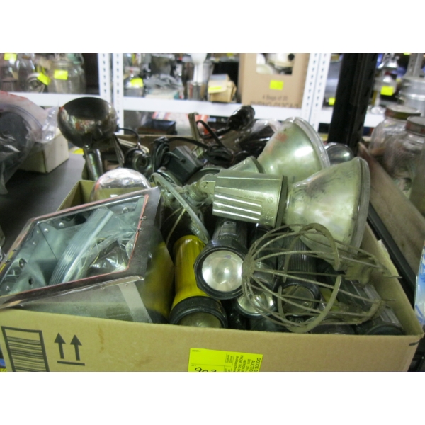 ASST. FLASHLIGHTS, LIGHT FIXTURE, ETC.