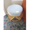 Image 1 : RATTAN PADDED TOP STOOL