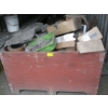 Image 1 : TUB OF MISC. ITEMS - PUMP, FILTER, SHELVING UNIT, ETC.