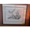 Image 1 : FRAMED PRINT BY JOHN CURRAN, 16/195, GREAT HORNED OWL