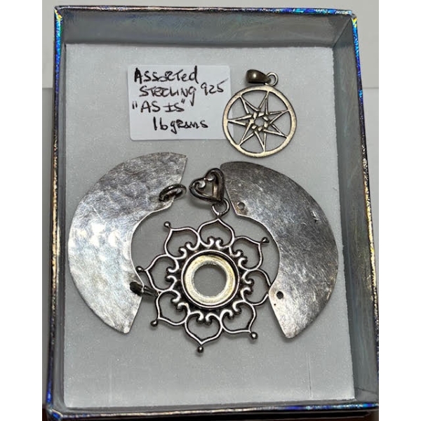 "AS IS" ASST. STERLING .925 SILVER ITEMS, 16G