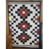 Image 1 : NAVAJO SADDLE BLANKET - HANDSPUN WOOL, 1950s