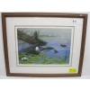 Image 1 : NUMBERED FRAMED PRINT OF THE LOON & CHICKS