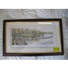 Image 1 : FRAMED NUMBERED PRINT "VIEW FROM THE BRIDGE" BY CARVER