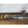 Image 1 : 2 HANDSAWS, LEVEL SQUARE, NAIL PULLER