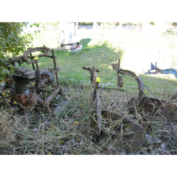 2 YARD ART PLOWS & A GRINDER