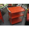 Image 1 : 3 TIER RED & CHROME CART ON CASTORS
