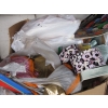 Image 5 : 2 BINS OF MISC. CRAFTING ITEMS, MATERIAL, PICTURE FRAMES, ETC.