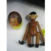 Image 1 : JAPANESE KOKESHI DOLL & MCM JAPANESE WOOD MONKEY