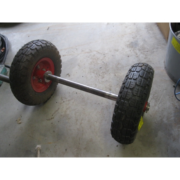 2 TIRES & AXLE