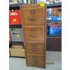 Image 1 : 4 DRAWER WOODEN FILING CABINET