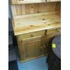 Image 3 : PINE GLASS DOOR CABINET W/LOWER STORAGE & DRAWERS