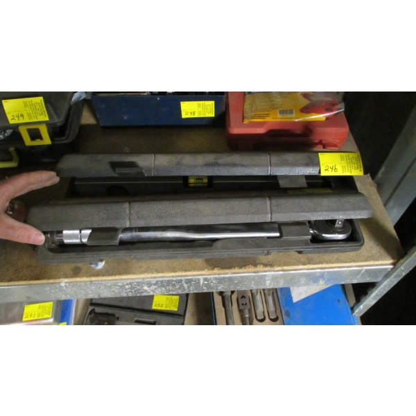 1/2" DRIVE TORQUE WRENCH & A LAZER LEVEL