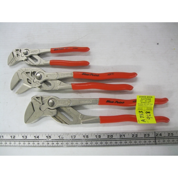 3 BLUEPOINT PIPE WRENCHES
