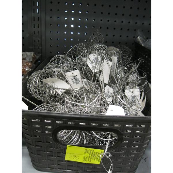 PLASTIC BIN W/STRAINERS