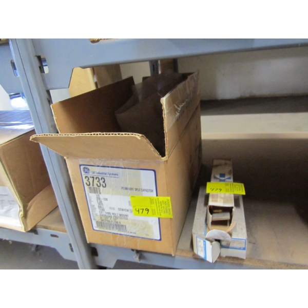 GE PERMANENT SPLIT CAPACITOR & 3 SM. BOXES OF FUSES