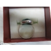 Image 5 : .925 SILVER RING W/GREEN STONE, SZ 8 1/2