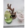 Image 2 : DECORATIVE GLASSWARE, VASES, ETC.
