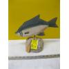 Image 1 : HAND CARVED FISH ON ROCK BY JAMES HADDEN