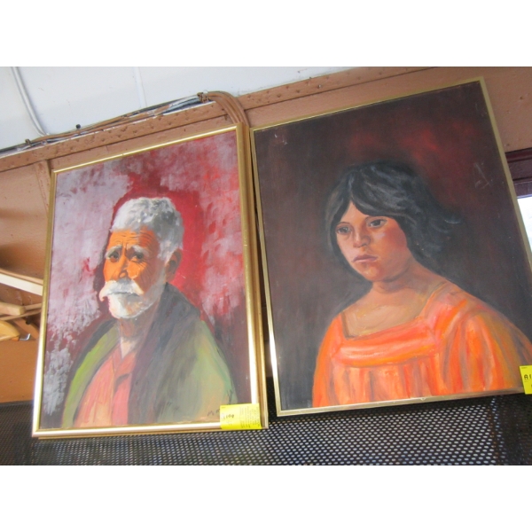 2 FRAMED ORIGINAL PAINTINGS