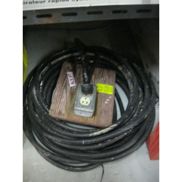 65' HEAVY DUTY EXTENSION CORD W/PLUG IN BOX