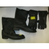Image 1 : PAIR OF HARLEY DAVIDSON SZ 13 BOOTS & A PAIR OF LEATHER GLOVES