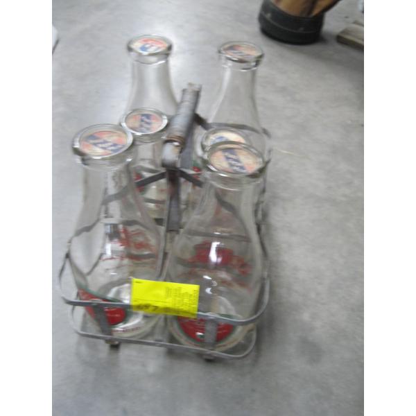 MILK BOTTLE HOLDER W/6 PALM MILK BOTTLES