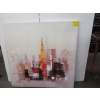 Image 1 : LG. PAINTING ON CANVASS OF CITY SCENE