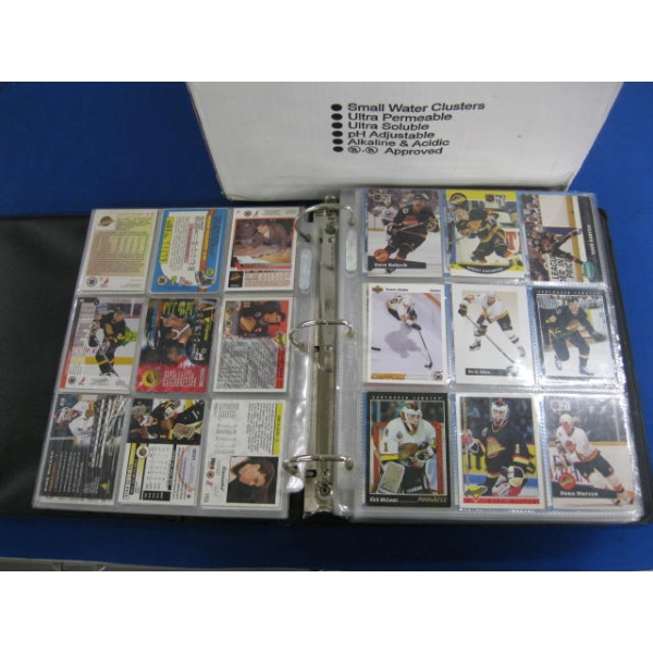 2 LG. BINDERS OF ASST. HOCKEY CARDS
