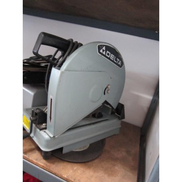 DELTA 14" CUTOFF SAW W/EXTRA BLADES