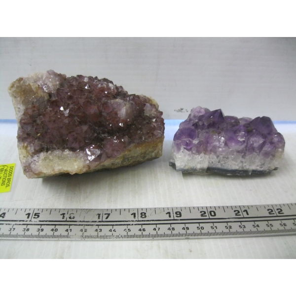 2 QUARTZ CLUSTERS
