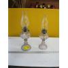 Image 1 : 2 OIL LANTERNS - MAUVE GLASS