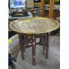 Image 2 : TURKISH BRASS TOPPED FOLDING TABLE