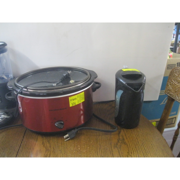HAMILTON BEACH CROCKPOT & A KETTLE