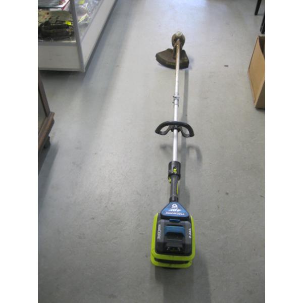 YARDWORKS 48V LITHIUM ION CORDLESS WEED TRIMMER - NO CHARGER