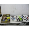 Image 1 : ASST. FISHING KNIVES, SAW & BOX OF ASST. LINE