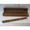Image 2 : CARVED FLUTE & ANOTHER FLUTE IN CARVED BOX