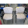 Image 1 : 2 UPHOLSTERED OFFICE CHAIRS