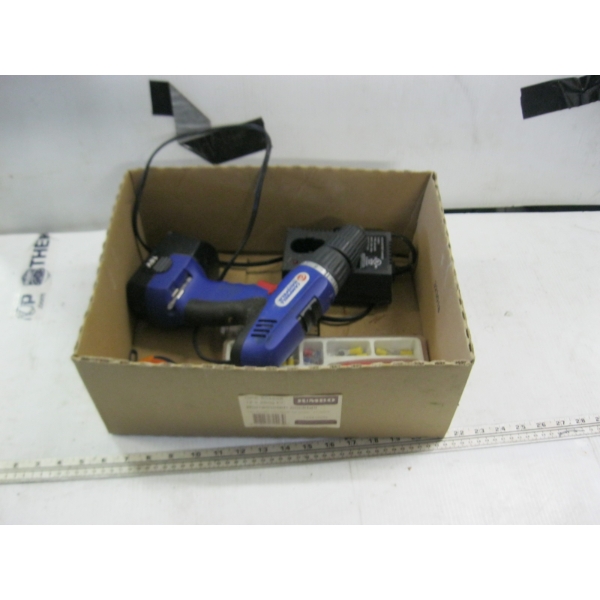 BATTERY OPERATED DRILL, CRIMPING TOOL, ETC.