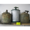 Image 1 : 3 COLLECTABLE GALVANIZED FUEL CANS