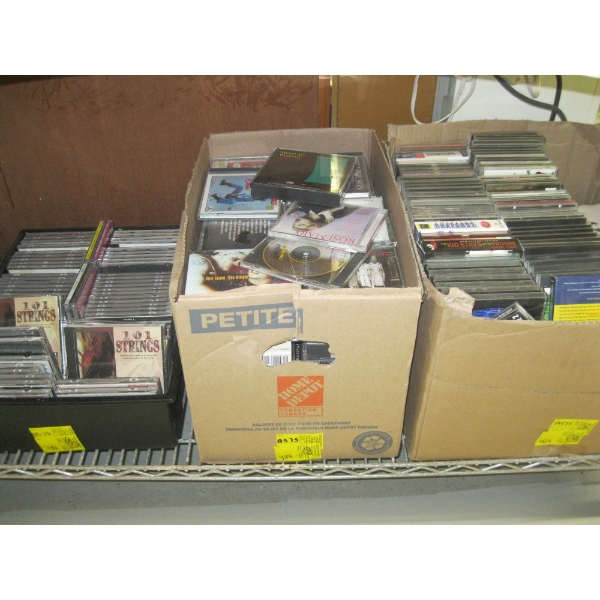 3 BOXES OF ASST. CDs